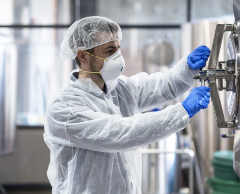 Arbeiter in der Lebensmittelindustrie